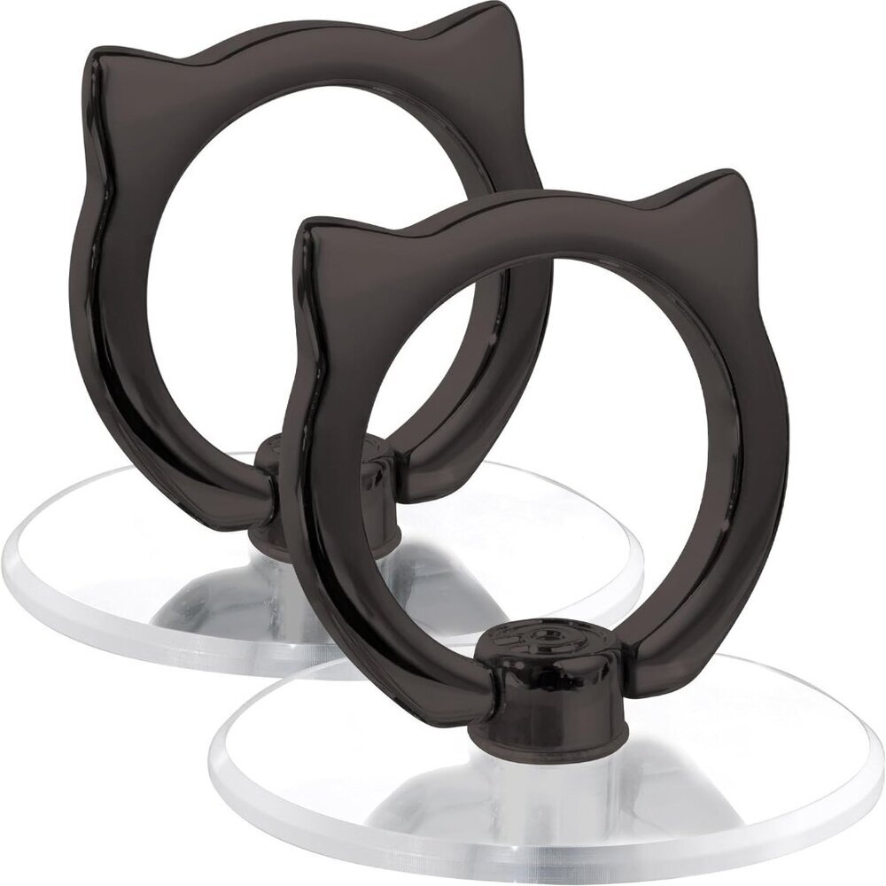 Cat Phone Ring Holder - Clear Cell Phone Ring Holder Transparent Stand Finger Gr